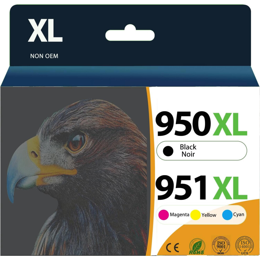 Hp 950XL 951Xl High Yield Ink Cartridge Combo Pack 917087655422