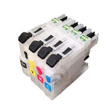 Brother LC201 LC203 refillable ink cartridge set black