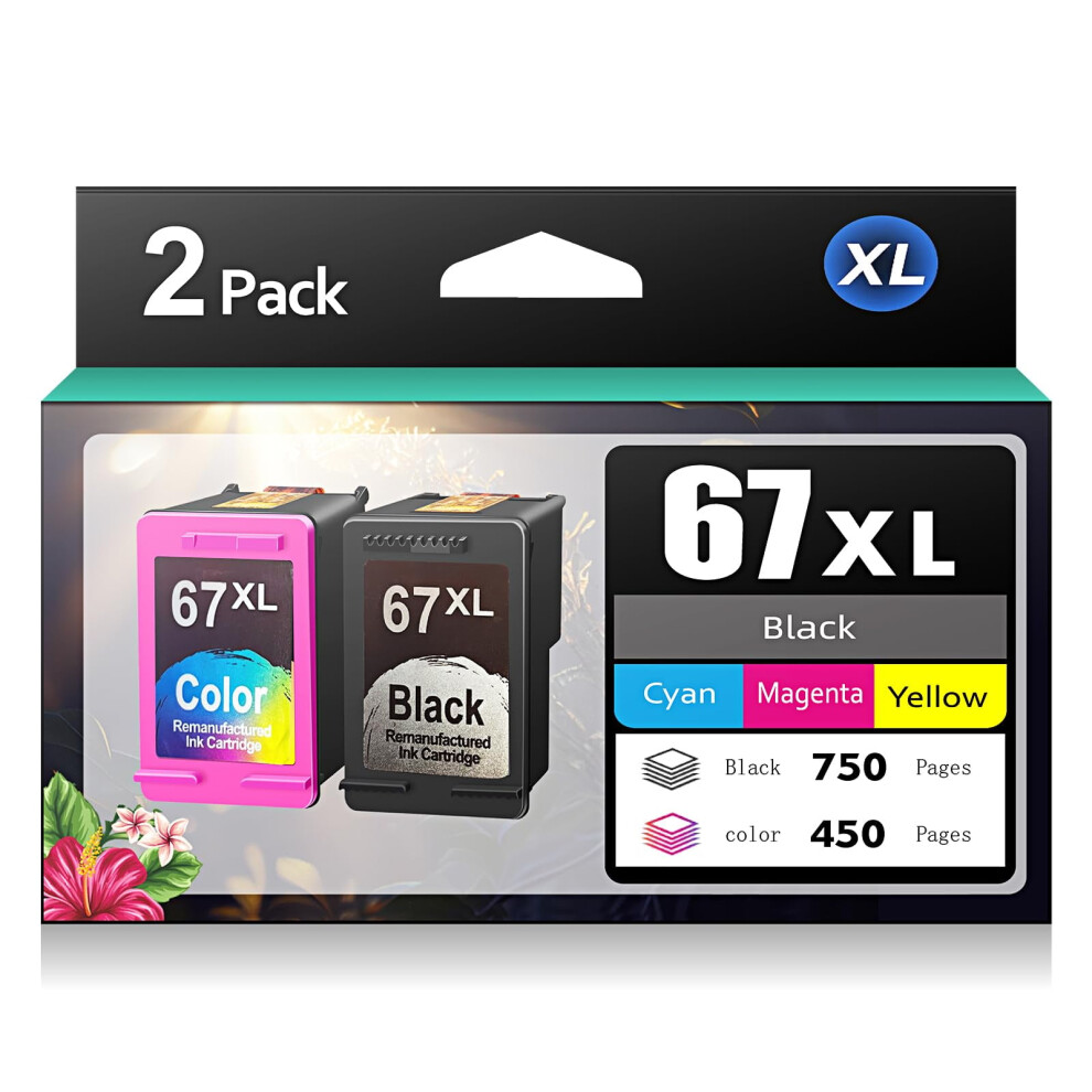 Hp 67XL Ink Cartridges And Color Set Black 917087655866