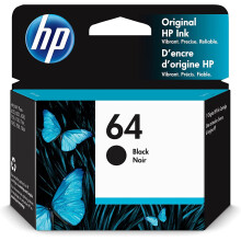 Cartucho de tinta negra Original64 | Compatible con ENVY Inspire7950e; ENVY Photo6200, 7100, 7800; Serie Tango |