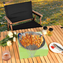 Portable charcoal grill white lightweight 1 unit