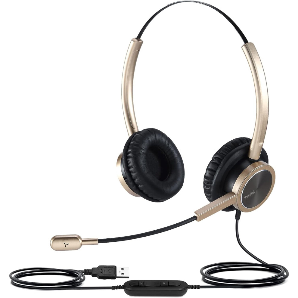 Usb Computer Headset For Pc With Volume Control And Mute 917087663267