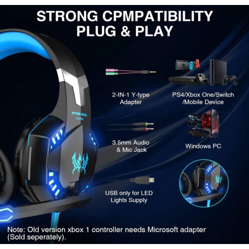 Kotion Each G2000 gaming headset over-ear for PS4 Xbox 1