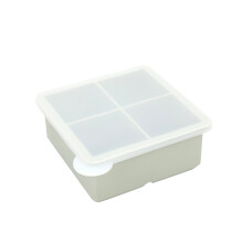 Bac Ă glaçons en silicone HKUKY avec couvercle, grilles Ă glaçons maison - CrĂ©ations Ă grilles multiples superposables - Appuyez sur le bac Ă