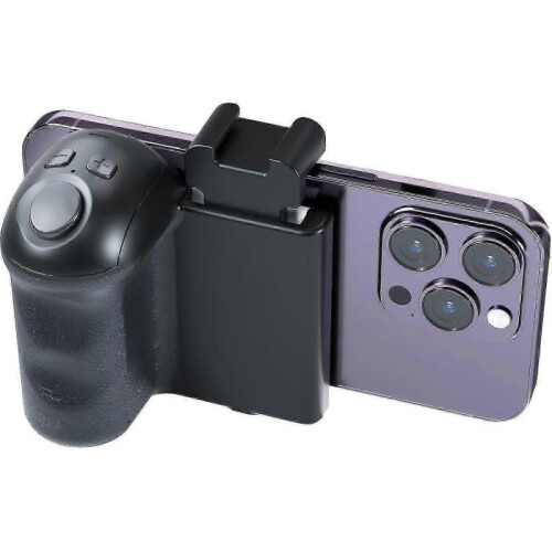 (1pc) Phone Camera Grip with Zoom Remote, Smartphone Handle Holder with Wireless Shutter, Phone Filming Accessories Vlog Shooting