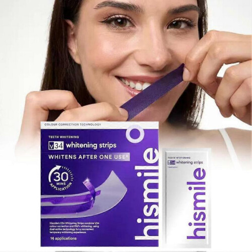 (3Packs=42Pcs) V34 Purple Teeth Whitening Strips 1