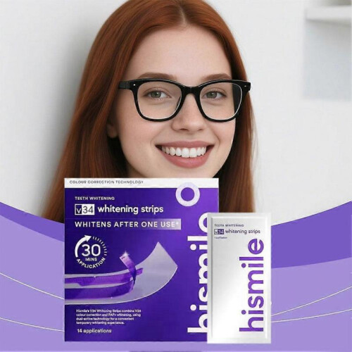 (3Packs=42Pcs) V34 Purple Teeth Whitening Strips 2