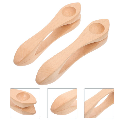 Wooden Musical Spoons Percussion Toy for Kids 2 pcs 1