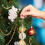 Christmas Candy Ornament Set Glitter Cane 4 Pcs Pink 7