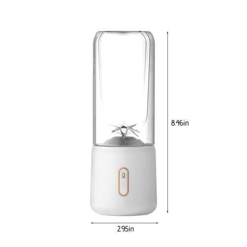 Portable Handheld Blender USB Rechargeable 6-Blade White 2