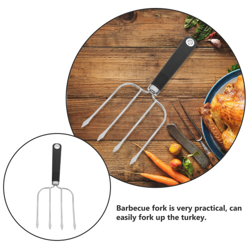 Stainless Steel Chicken Fork Lifter for Barbecue 2