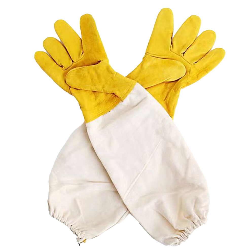 Beekeeping Gloves Canvas Goat Leather 1 Pair 9178400330322