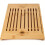 Bamboo Bread Cutting Board with Crumb Catcher Serving Tray for Kitchen 4