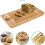 Bamboo Bread Cutting Board with Crumb Catcher Serving Tray for Kitchen 6