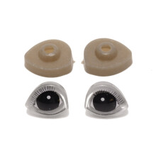 Plastic Doll Eyes with Washers 17x21mm 2-Pack