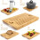 Bamboo Bread Cutting Board with Crumb Catcher Serving Tray for Kitchen 7