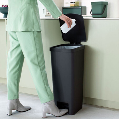 Brabantia Brabantia StepUp Pedal Bin, 40 Litres - Dark Grey 2