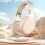 Bluetooth-headset med støjreduktion i beige 8