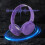 Bluetooth-hovedtelefoner med lilla ledning og gaming-headset 5