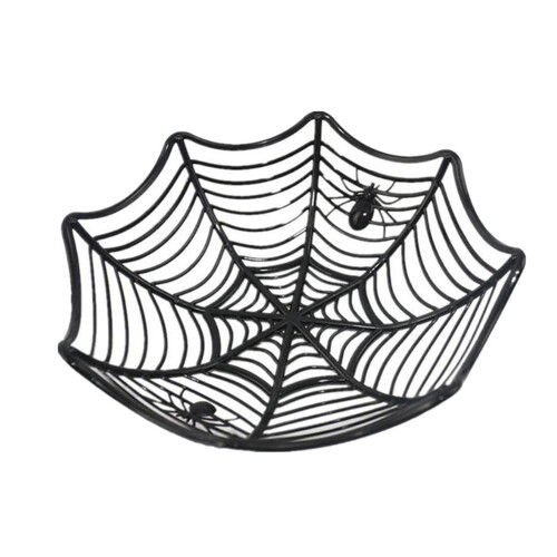 Μπολ με γλυκά για το Halloween από πλαστικό σχέδιο ιστού αράχνης1 τεμάχιο