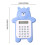 Bear-shaped calculator battery-powered handheld 1 unit 2