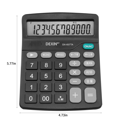 Calculadora de mesa básica com 12 dígitos e pilha AAA. 2