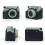 Retro Camera Bag for Instax Wide 400 PU Leather Case with 3