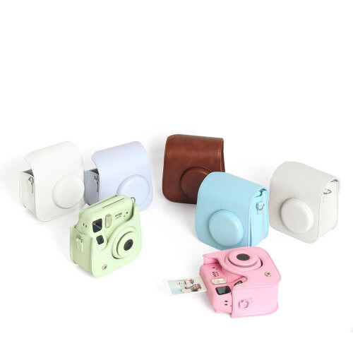 PU Leather Protective Case for Instax Mini SE with Photo 2