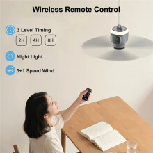 Ventilador de Teto Portátil para Camping, 12000mAh, Circulador de Ar para Barraca, Ventilador de Resfriamento de Alta Capacidade