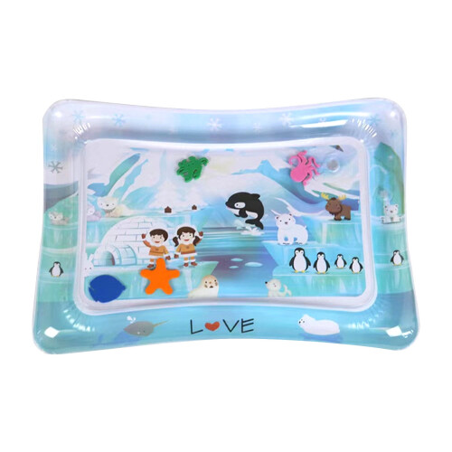 Inflatable Water Mat with Marine Life Design 1pc 1