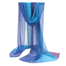 Sunscreen chiffon scarf rectangle gradient summer shawl