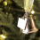 Gold Metal Christmas Tree Bell Ornament 7
