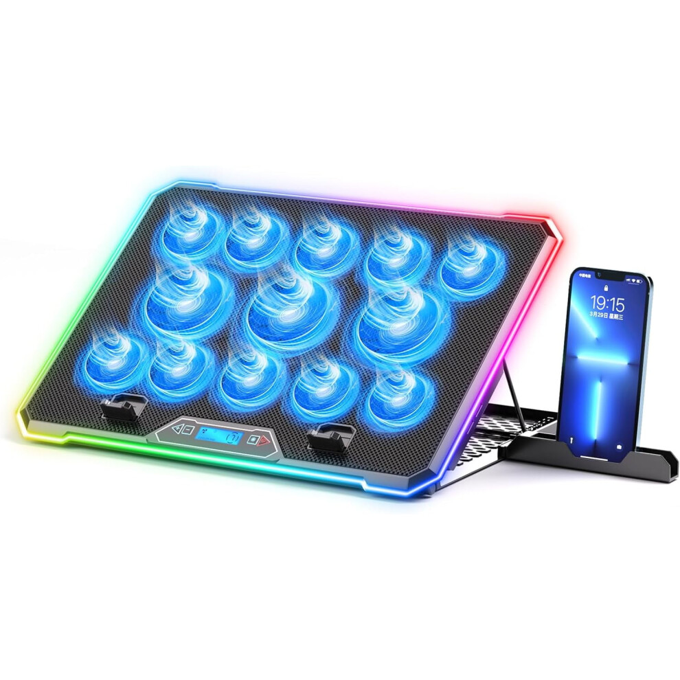 Rgb Laptop Cooling Pad With 13 Quiet Fans For 15.6-17.3 Inch 917087673457