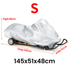 Capa de Trenó ImpermeáVel para Motos de Neve Anti-UV para Motos de Inverno Ao Ar Livre Prata 145X51X48Cm