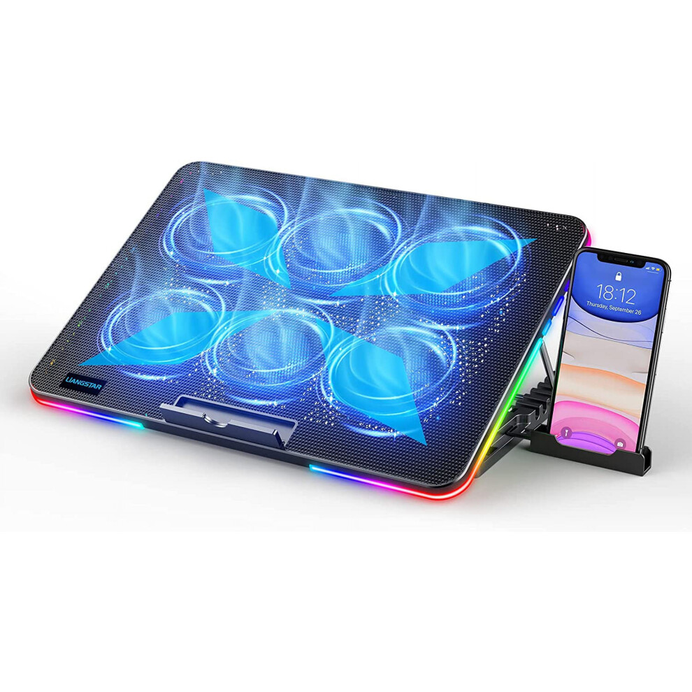 Laptop Cooling Pad With 6 Quiet Fans For 15.6-17 Inch 917087673495
