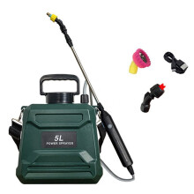 New 5L Agricultural Spray, Backpack Type High-Pressure Spray, Electric Irrigation Disinfection Pesticide Spray Green