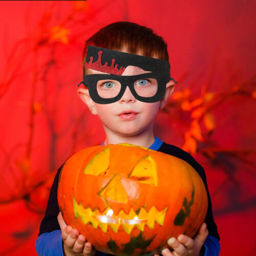 Halloween pumpkin ghost glasses kids party props 2