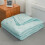 Skin-Friendly Microfiber Quilt for Queen Bed, Coin Pattern 4