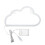 Lampe murale décorative veilleuse nuage LED 1