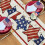4th of July table runner patriotic stripe design 1 pack 6