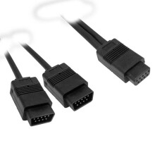 Serial Cable DB9F to 2x DB9M 6 Feet