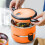 Termisk Tiffin madkasse i rustfrit stål, 3-lags, 88 oz 4