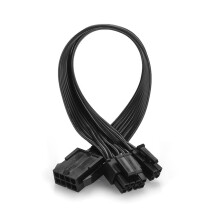 CPU 8-pin female to 8+4-pin male power adapter cable