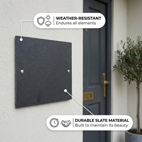 Slate House/Door sign 20x15 SQ 1