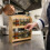 RB Spice Rack 2 Tier Hevea Wood 27cm Brown Compact Kitchen Organizer Storage 5