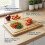 Rubber Wood Eco-Friendly Cutting Chopping Board 30 x 20 cm 2