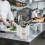 Dimples Cutlery Holder Set of 3 Ceramic with a Handle White Kitchen Organizer 5