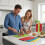 Set of 4 Flexible Chopping Board Plastic Food Cutting Worktop Large 4