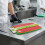 Set of 4 Flexible Chopping Board Plastic Food Cutting Worktop Large 5