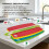 Set of 4 Flexible Chopping Board Plastic Food Cutting Worktop Large 3